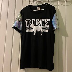 VS. PINK bling mermaid bling top-medium like new